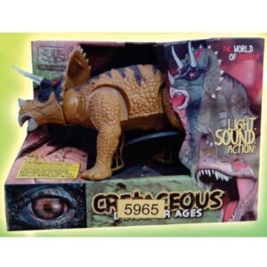 DINOSAURIO TRICERATOPS A PILAS CHICO-5965