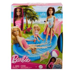 BARBIE PISCINA GLAM CON MUÑECA  -HRJ74