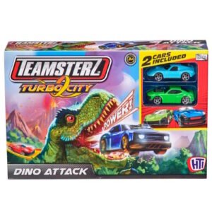 PISTA DINO ATTACK CHICA TEAMSTERZ C/2 AUTOS -14174