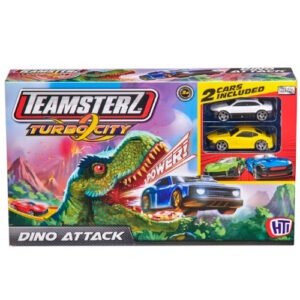 PISTA DINO ATTACK CHICA TEAMSTERZ C/2 AUTOS -14174