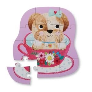 PUZZLE 12 PIEZAS PERRO EN TAZA -41128