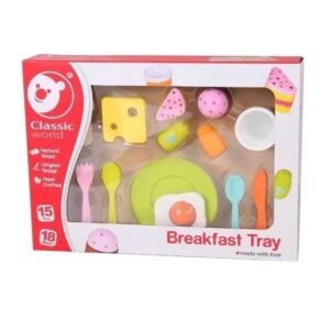 SET DESAYUNO 16 PZAS MADERA CLASSIC W -3659