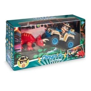 PINYPON ACTION WIILD COCHE QUAD CON DINOSAURIO -16772