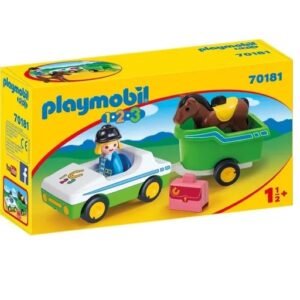 70181 PLAY 123 COCHE C/REMOLQUE DE CABALLO