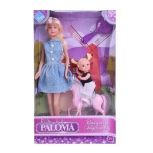 MUÑECA PALOMA PONI CON NENA -7568