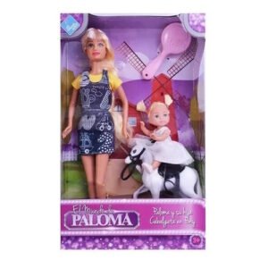 MUÑECA PALOMA PONI CON NENA -7568