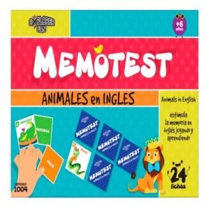 MEMOTEST ANIMALES EN INGLES -1004