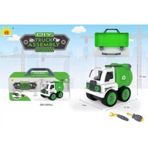 SET VALIJA CAMION DIY VERDE DESARM -IK0085