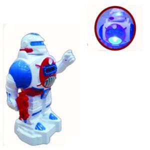 ROBOT A PILAS LANZA TAZOS CON LUZ Y SONIDO -6543