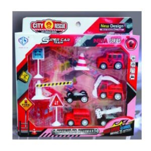 SET VEHICULOS CON ACCESORIOS CITY RESCUE -6555