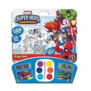 GIGA SET PARA COLOREAR SUPER HERO -3298