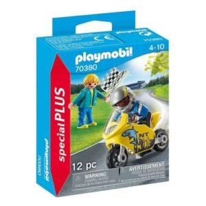 70380 PLAY FIGURA ESPECIAL CHICOS CON MOTO DE CARRERA