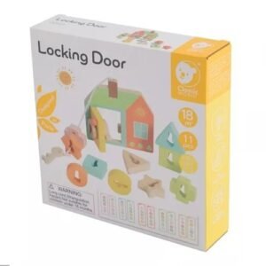 CASA CON ENCASTRES DE MADERA LOCKING DOOR-20143