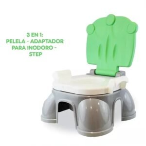 PELELA OK BABY 3 EN 1 ECO GRIS Y VERDE -OKBB0285