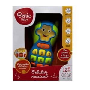 CELULAR MUSICAL CON LUZ Y SONIDO BENIC BABY -6589