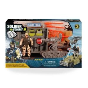 VEHICULO CON SOLDADO Y ACCESORIOS SOLDIER COMBAT -8425