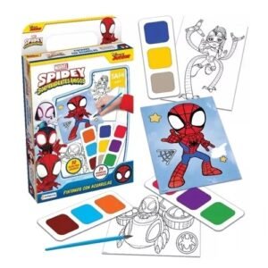 PINTANDO CON ACUARELAS SPIDEY Y SUS AMIGOS -3305