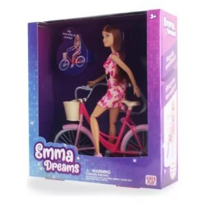 MUÑECA EMMA DREAMS CON BICICLETA -CKSUR1006