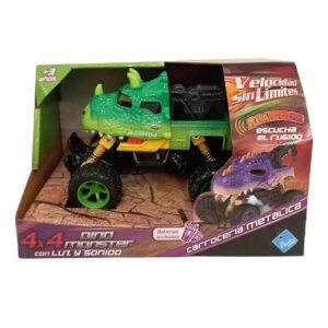 VEHICULO 4X4 DINO MOSTER  VELOCIDAD SIN LIMITES CON LUZ Y SONIDO -7800