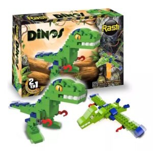 RASTI DINOS VELOCIRRAPTOR 72 PIEZAS  2 EN 1 -1096