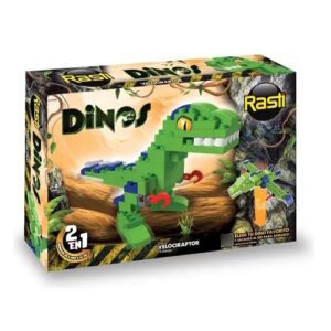 RASTI DINOS VELOCIRRAPTOR 72 PIEZAS  2 EN 1 -1096