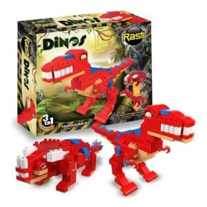 RASTI DINOS TIRANOSAURIO REX 133 PIEZAS  3 EN 1 -1097