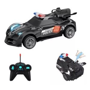 AUTO POLICIA NEGRO R/C VEXXO LANZA HUMO -IK0596/IKSUR51