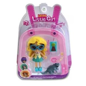 MUÑECA MINI CON MASCOTA LITTLE GIRL -6872