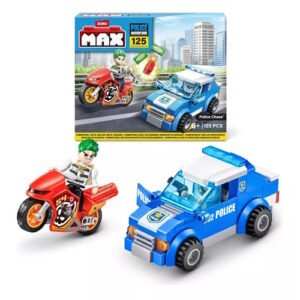 BLOQUES MAX CITY  PATRULLERO Y LADRON 125 PIEZAS -7456