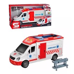 AMBULANCIA CON LUZ Y SONIDO CITY TRUCK -BL8578