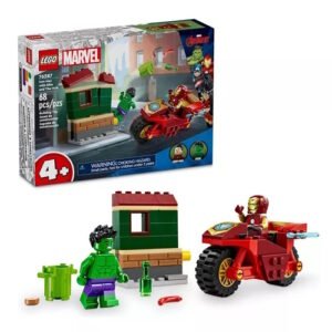 76287 LEGO +4 IRON MAN CON MOTO Y HULK