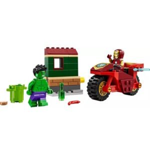 76287 LEGO +4 IRON MAN CON MOTO Y HULK